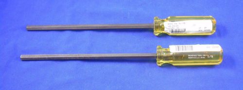 LOT of 2 NOS Bondhus 5/16&#034; Hex Drivers, 8-1/4&#034; Shaft Length - Expedited Shipping