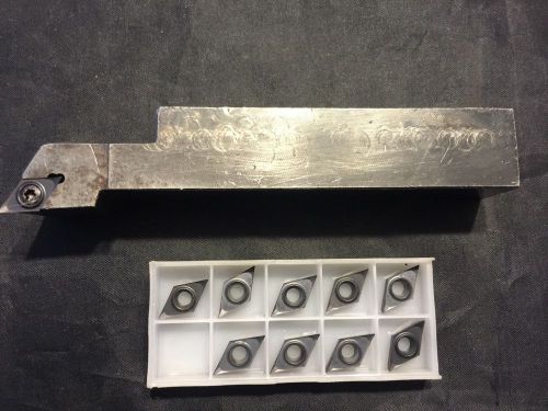 Tool Holder w/ Box of 10 New Carbide Inserts
