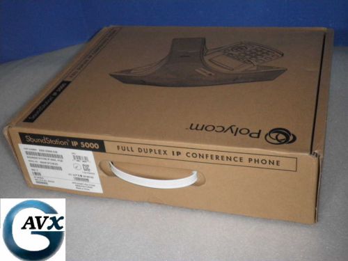 Polycom soundstation ip 5000 in box +90d wrnty, voip conferencing 2200-30900-025 for sale