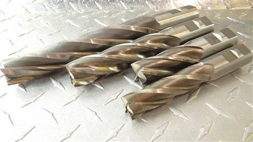 Lot of 4  roughing end mills 7/8&#034; to 1&#034; weldon cleveland for sale