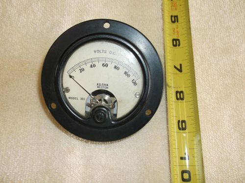 Vintage Collectible Weston Gauge Model 301 KS-7204 Volts D.C.