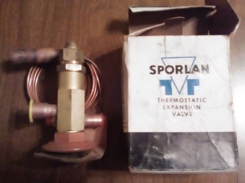 NOS Unused Sporlan Thermostatic Expansion Valve, SVE-3-GA 1/2&#034; x 5/8&#034; x 5&#039; Tube