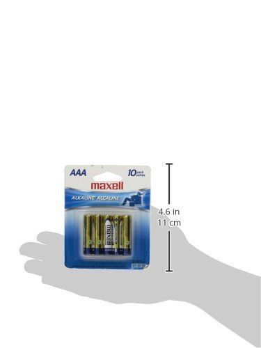 Maxell AAA Alkaline Battery, 10 pack