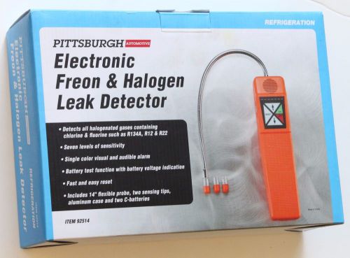 NEW  Pittsburg 92514 Electronic Freon and Halogen Leak Detector