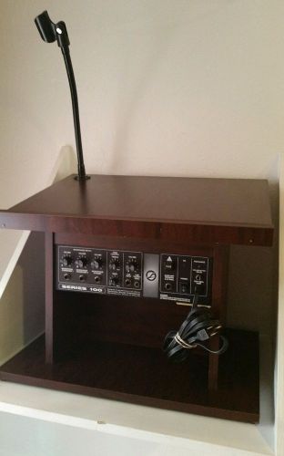 Oklahoma sound corporation podium series 100 pa amplifier w/tabletop podium for sale