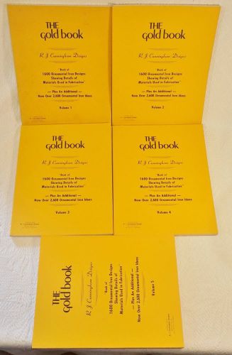 Ornamental Iron Designs 5 Volumes The Gold Book R.J. Cunningham 1976