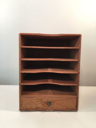 Kingsley Wooden Type Box Storage Cabinet, 5 Shelves, 1 Drawer