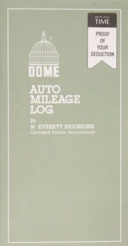 Dome(R) Auto Mileage Log Card Stock Cover 3 1/4in. x 6 1/4in. Gray