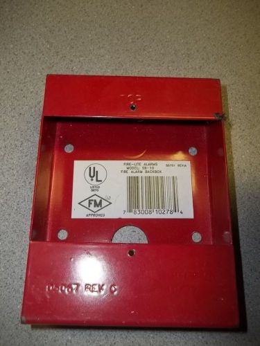 Fire-Lite SB-10 Red Fire Alarm Backbox *FREE SHIPPING*