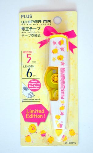 PLUS Whiper Mr Mini Roller Correction Tape - Chicks (Limited Edition) Free Ship