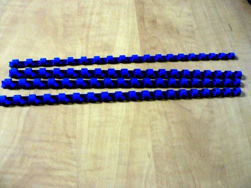 11&#034; Plastic Binding Combs: 2,600 in Royal Blue 1/4&#034; - 9/16&#034;
