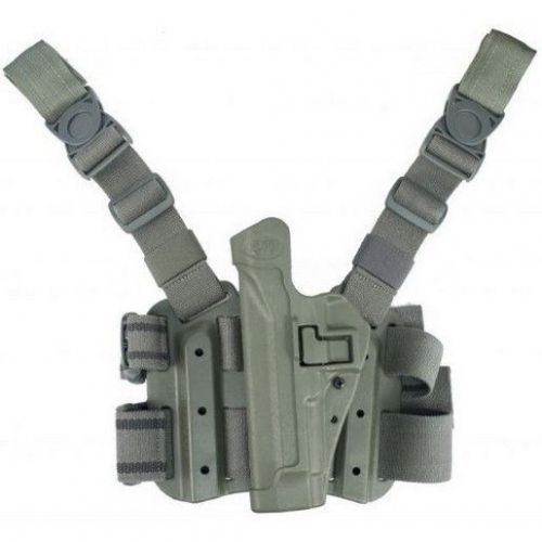 Blackhawk 430506od-l serpa lvl 2 tact holster od green polymer lh for sig 220 for sale