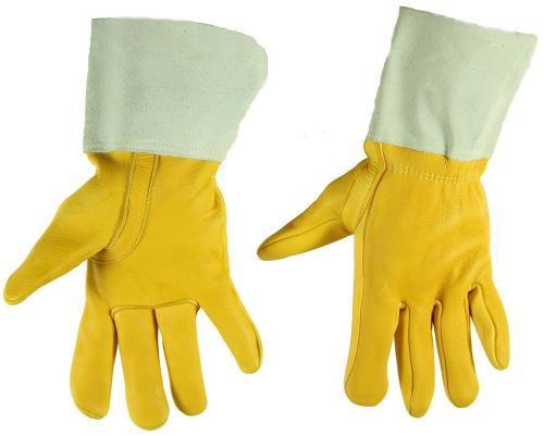 TIG Welding Gloves Grain Deerskin w/ Kevlar Threading 4&#034; Cuff - Many Sizes!