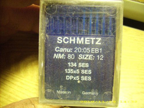 75 pc SCHMETZ sewing machine needles 134 SES 135x5 SES DPx5 SES NM 80/12
