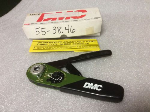 DMC DANIELS  M22520/7-01 MH860 CRIMPER CRIMPING TOOL NEW NOS $229