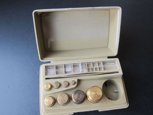 OHAUS Brass Scale Weights Kit sto-A-weigh, 12 pcs