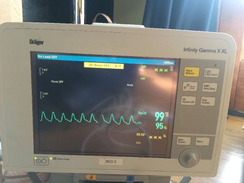 Drager Infinity Gamma X XL Vital Signs Monitor With Power Supply