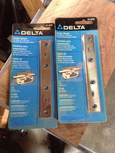 Delta 6&#034; Bench Jointer Knives Blades 37-072  JT160 variable speed model 37-070