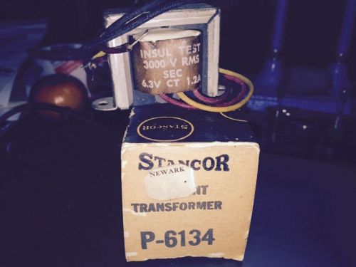 Stancor P-6134 Filament Transformer, 117V, 50/60Hz, 6.3V.C.T., 1.2A R.M.S., NIB