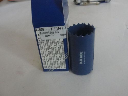 Blu-mol 520, bi-metal hole saw, 1-1/4&#034; 32 mm diameter, 3/8&#034; npt, nib for sale