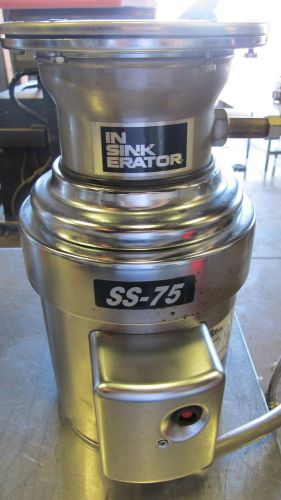 INSINKERATOR SS75-27 STANDARD CAPACITY COMMERCIAL WASTE DISPOSER tx151200128