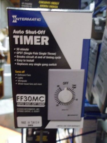 Intermatic FF30MC Timer, 30 Minute Spring Wound Commercial Timer - White Dial