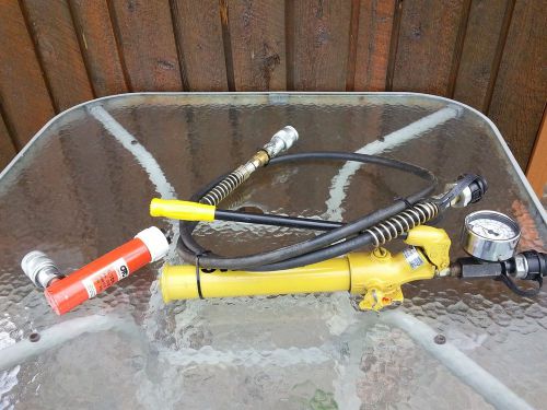 Enerpac Hydraulic Pump P14 + Jack 5 tons + Quick Connector Hoses