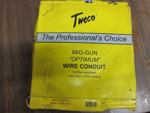 Tweco 42-23-15 OEM Mig Gun Liner Wire Conduit Welder Part.  NEW OLD STOCK
