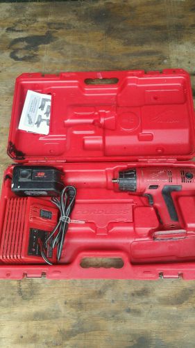 Milwaukee Charger, Case and non working parts drill bundle.