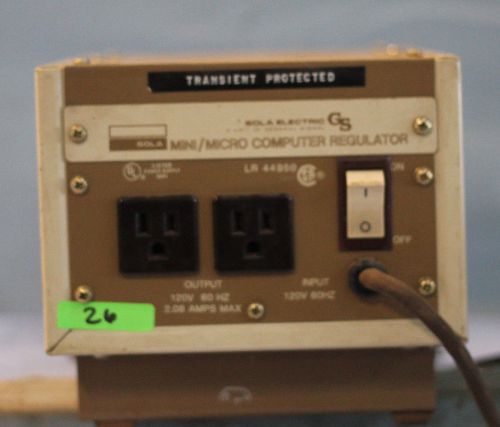 Sola mini/micro computer regulator constant voltage transformer FREE SHIP