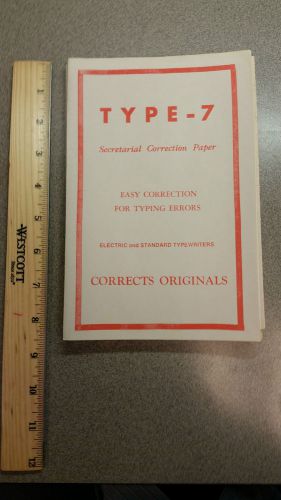 Vintage E.F. State Co. Lot of 14 Typewriter Correction Paper for White Originals
