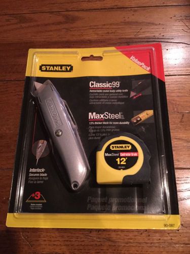 STANLEY Classic 99 Max Steel Tape 12&#039; Contractor Grade Combo Set New