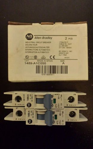 NEW IN BOX GENUINE ALLEN BRADLEY BREAKERS 1489-A1C050 *PACK OF 2* SERIES A, NEW