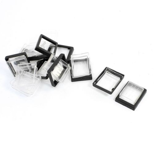 10Pcs Black Frame Clear Silicone Waterproof Cap for KCD2 Rocker Switch