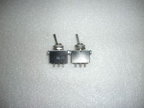 Vintage Toggle Switch Double Pole Double Throw (DPDT) On/On 3A  220V LOT OF 10