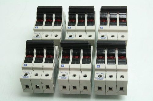 6 telemecanique gk1-df u fuse holders 3-pole  690v @ 32a complete with fuses for sale