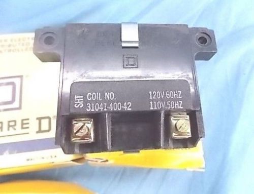 Square D 31041-400-42 Type 2 Size 0&amp;1 110-120V 50/60Hz Magnet Coil NEW 3each