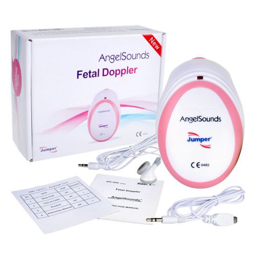 Pink Baby Fetal Doppler Angel Sound Heart Monitor Portable Angelsounds Detector