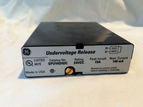 SPUV024DC   GE 24V UnderVoltage For  PB II Circuit Breaker