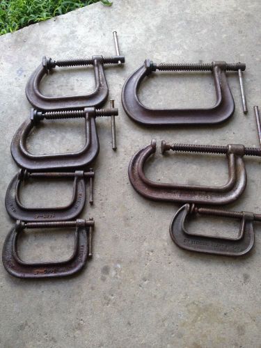 LOT of Vintage PROTO C-Clamp Drop Forged Steel  424x2 426x1 406x1 + 3 4in USA