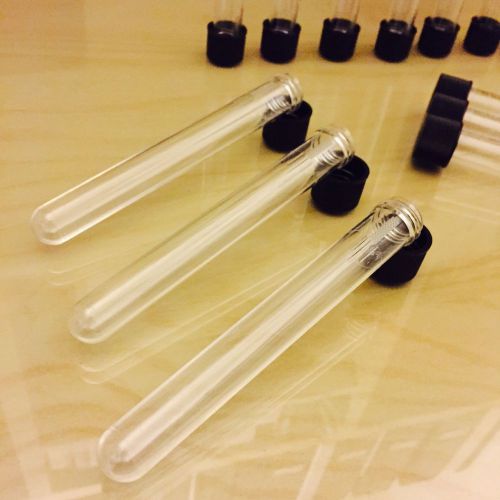 (10 pack) new plastic test tubes with screw caps for sale