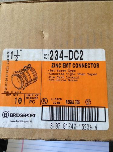 1 1/2&#034; emt male connector 10 count for sale