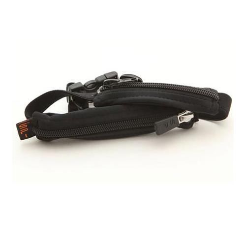 SPIbelt Dual-Pocket Sport Belt, Black Fabric/Black Zipper/Logo Band