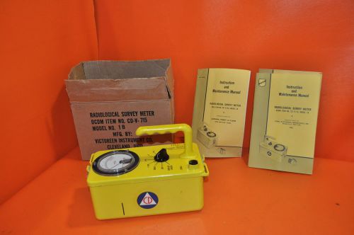 NEW Radiological Survey Meter OCD item CD-V-715  1A with Manual IN BOX