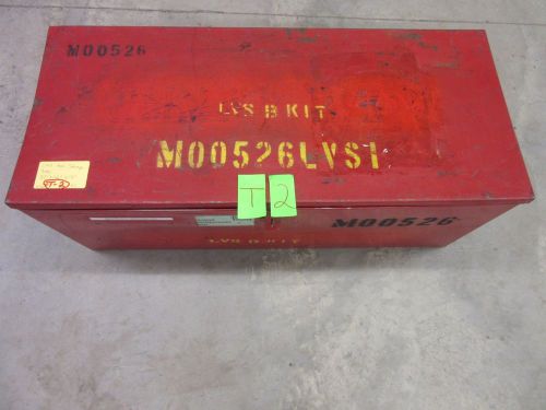 CMS TOOL BOX RED MILITARY CABINET MECHANIC AIRCRAFT STORAGE CONTAINER USED