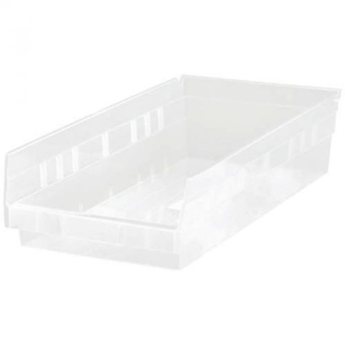 Shelf bin 17-7/8x6-5/8x4 clr quantum storage systems storage containers qsb104cl for sale