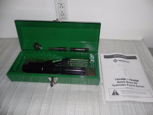 Greenlee 7804SB Quick Draw Hydraulic Punch driver with case and studs,767,7906