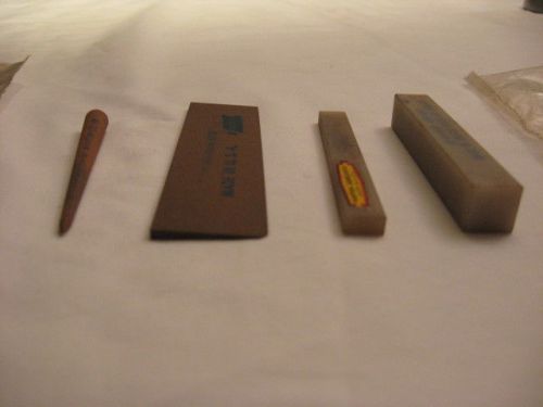 4 norton sharpening stones, specialty shapes of hard arkansas &amp; india for sale