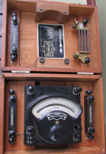 Original ww2 japanese naval yoikogawa denki volt meter in wooden case for sale