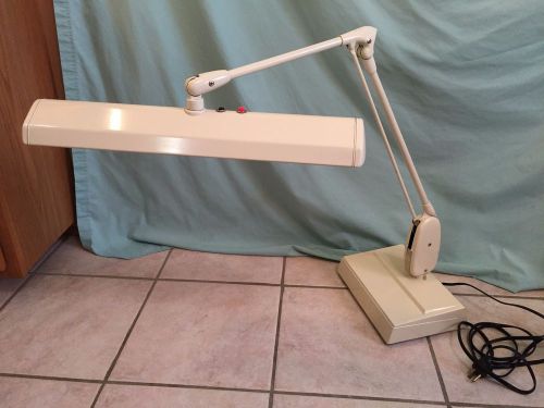 Vintage dazor 2324 floating fixture adjustable industrial drafting desk lamp for sale